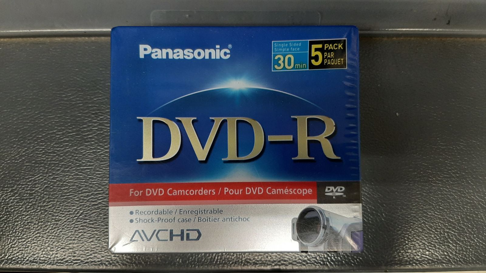 An image of packaged DVD-R.