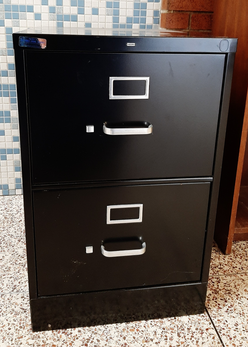 two-drawer filing cabinet
