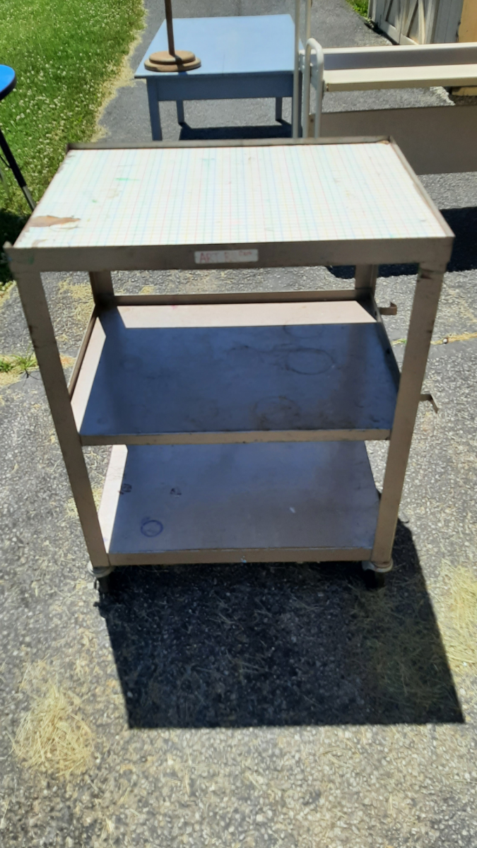 3-Shelf Metal A/V Cart