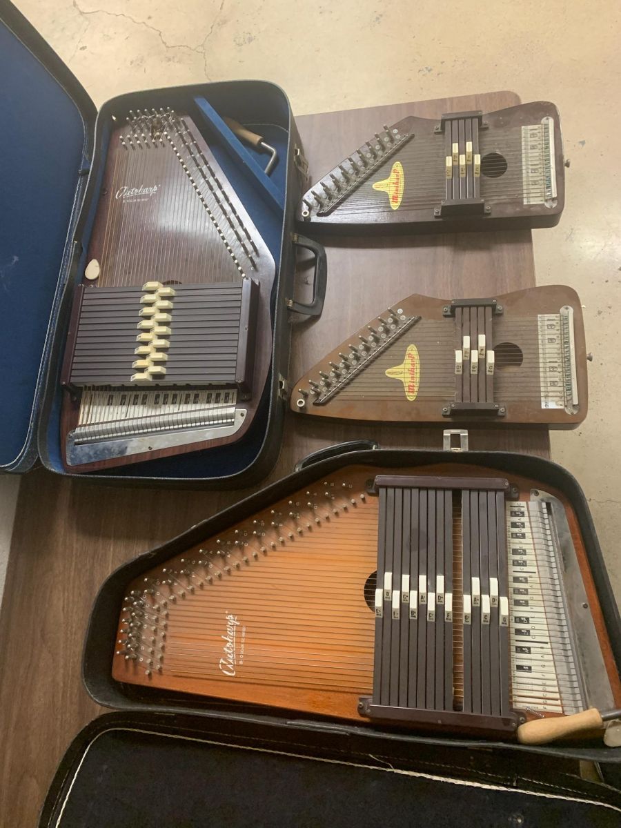 Autoharps and miniharps-zither musical instruments