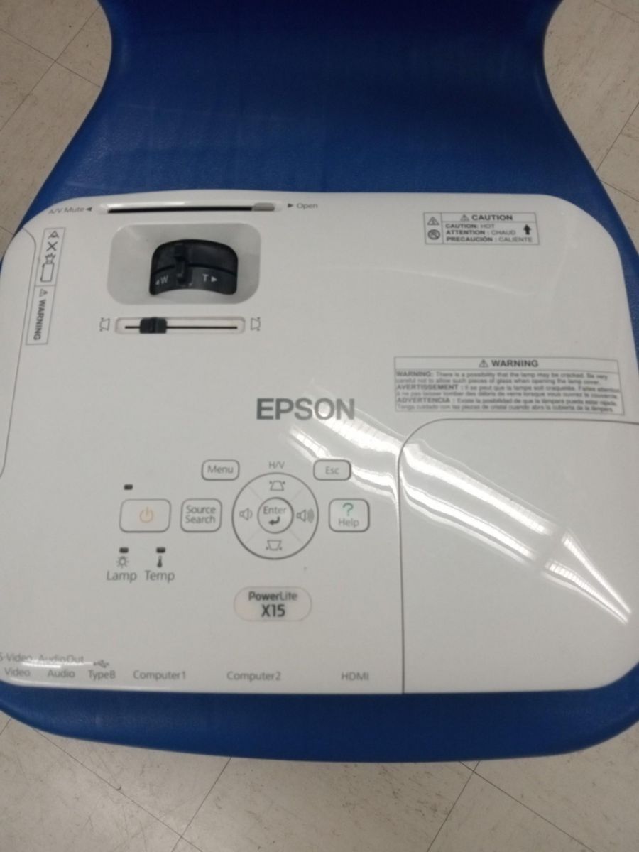 An image of an Epson data projector.
