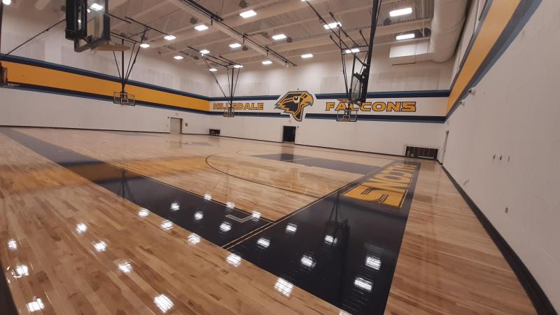 An image of the elementary gym.