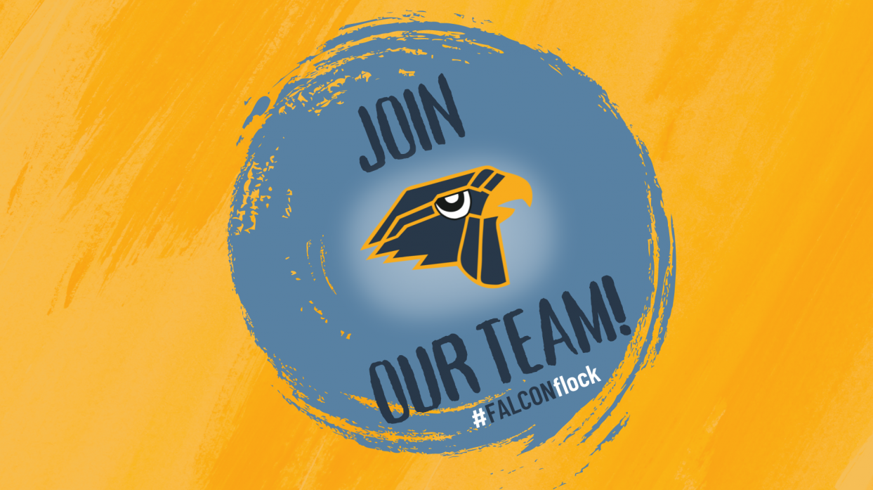 A graphic with the text "Join our team!"