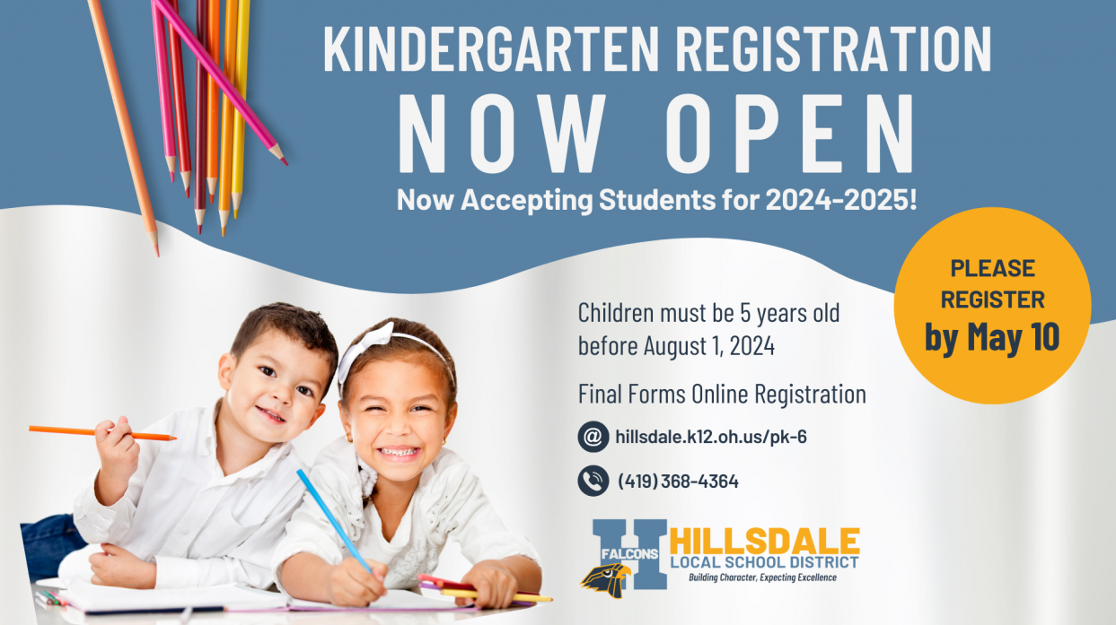 Kindergarten Registration Now Open: Accepting Students for 2024-2025 School Year!