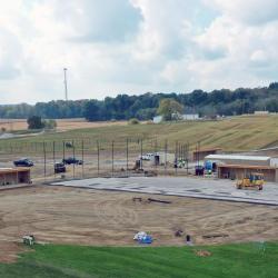 The athletic complex under construction as part of the new campus