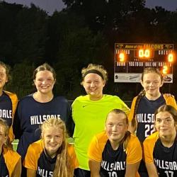 An image of the Hillsdale girls' soccer team.